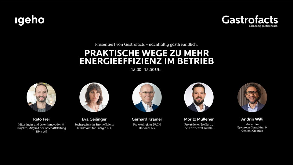 Podcast zum Gastrofacts-Talk an der Igeho 2025: Praktische Wege zu mehr Energieeffizienz im Betrieb