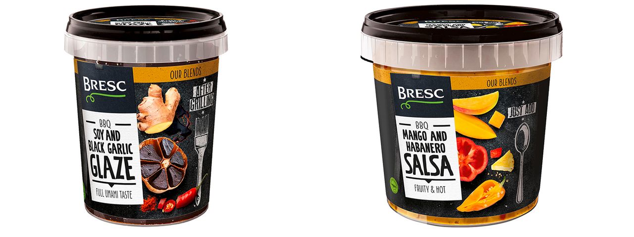 Bresc Soya & Black Garlic Glaze & Bresc Salsa Mango Habanero