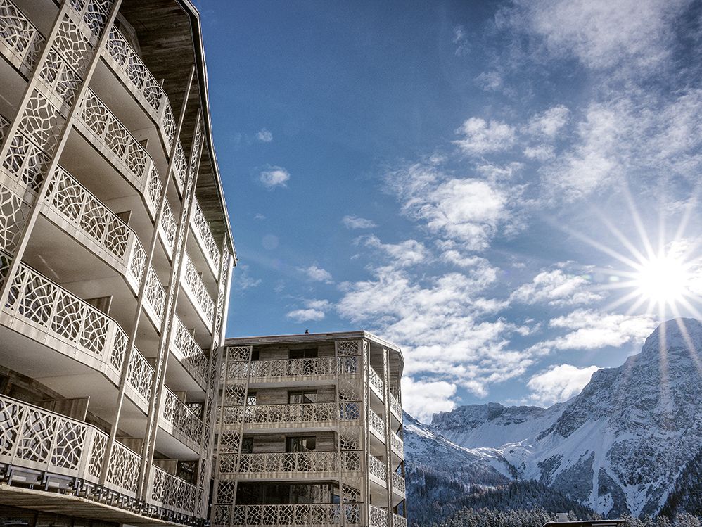 Valsana Hotel Arosa: Ein ausgeklügeltes Energiekonzept mit Wärmerückgewinnung, Eisspeicher und Erdsonden sorgt für angenehme Temperaturen – CO²-neutral.