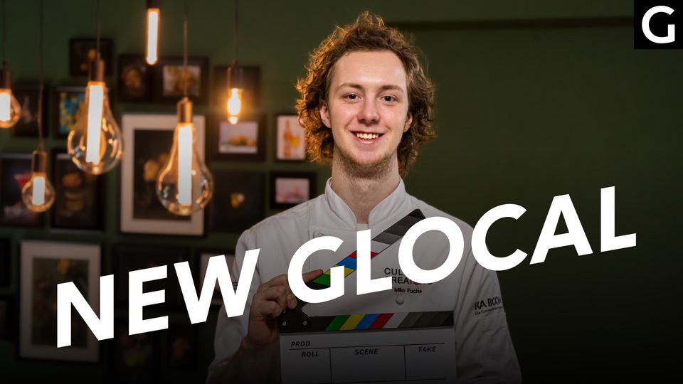 „New Glocal“ - Schritt für Schritt „Gericht Kohlrabiravioli anrichten“ Interview mit Milo Fuchs