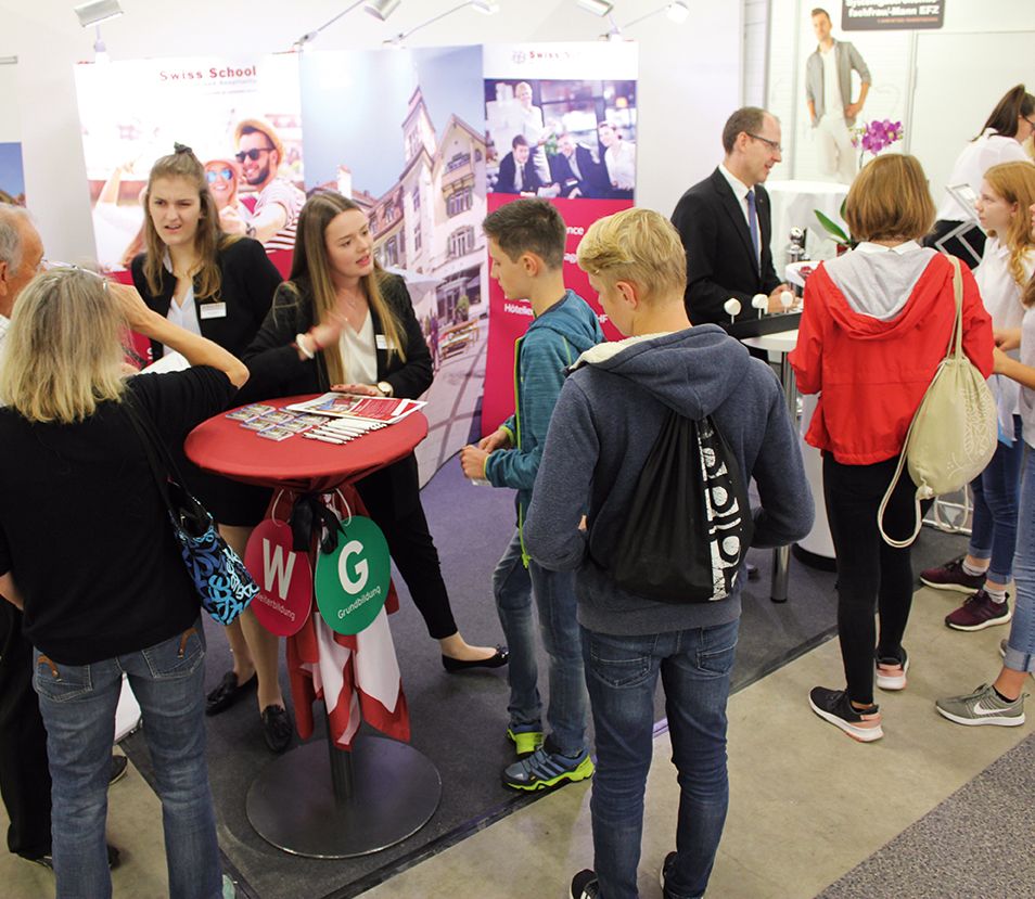 Der OBA-Stand der Swiss School of Tourism and Hospitality.
