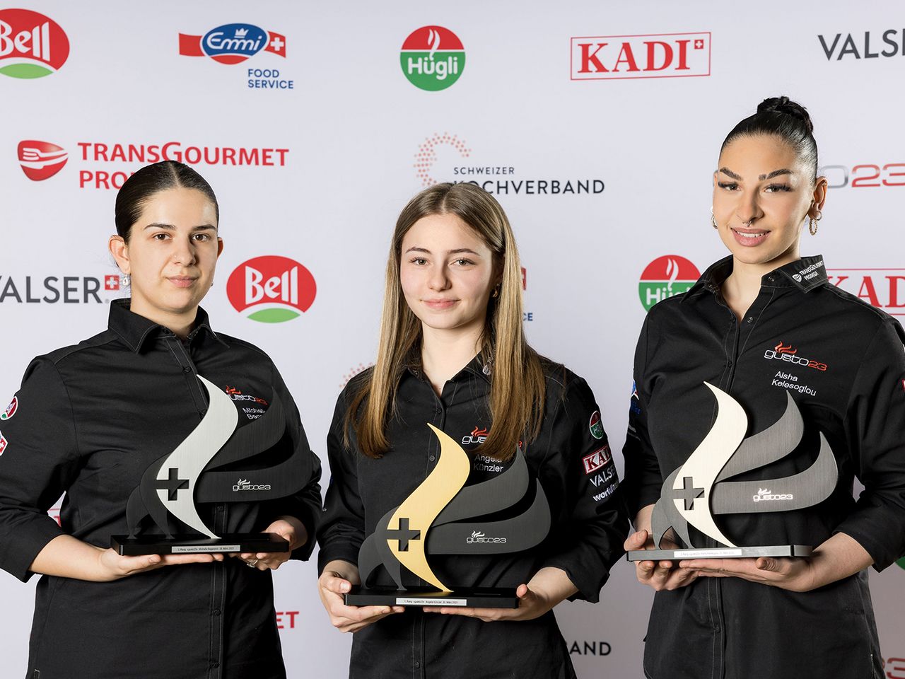 1. Platz: Angela Künzler, 2. Platz: Michelle Beganovic, 3. Platz: Aisha Kelesoglou