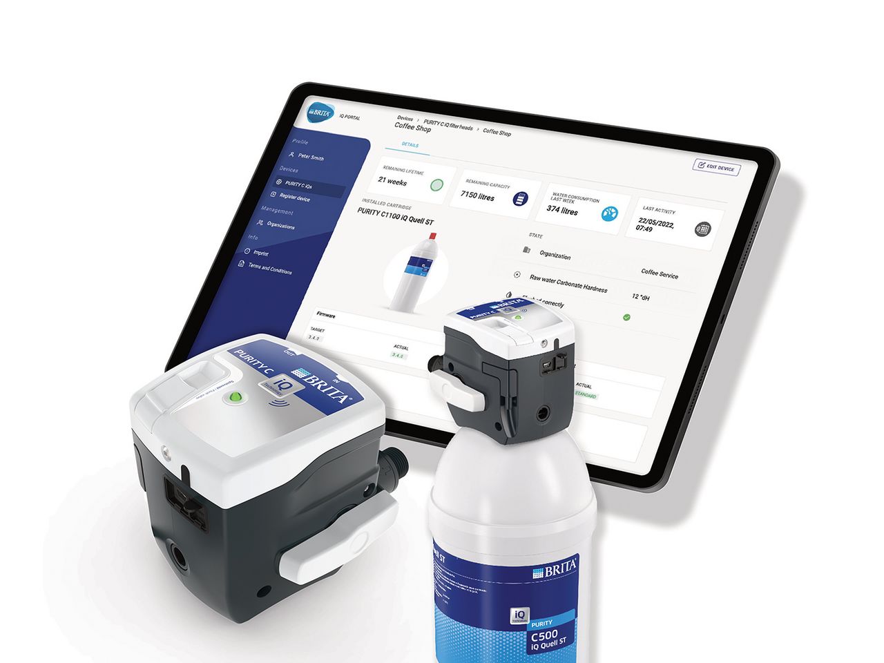 •	Erleichtert die korrekte Filterinstallation durch automatisiertes Wassermessen und Filtereinstellung