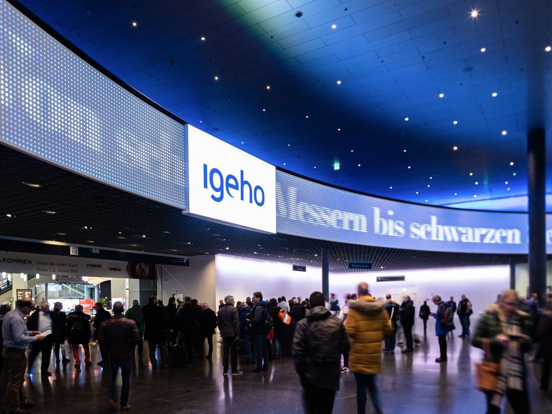 Igeho 2023 in den Hallen der Messe Basel