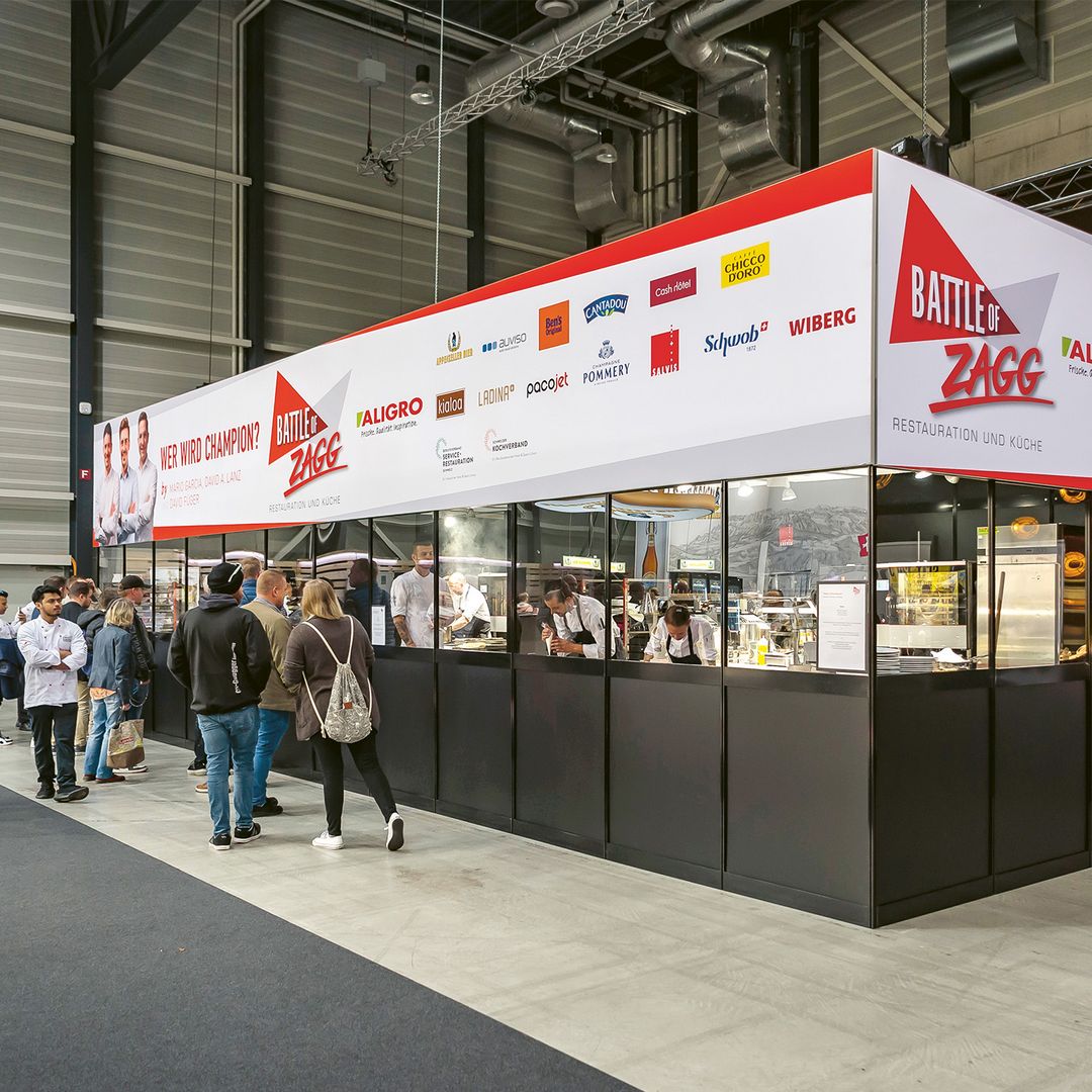 Bei der Battle of Zagg messen sich die Kochmannschaften in der Glasküche.