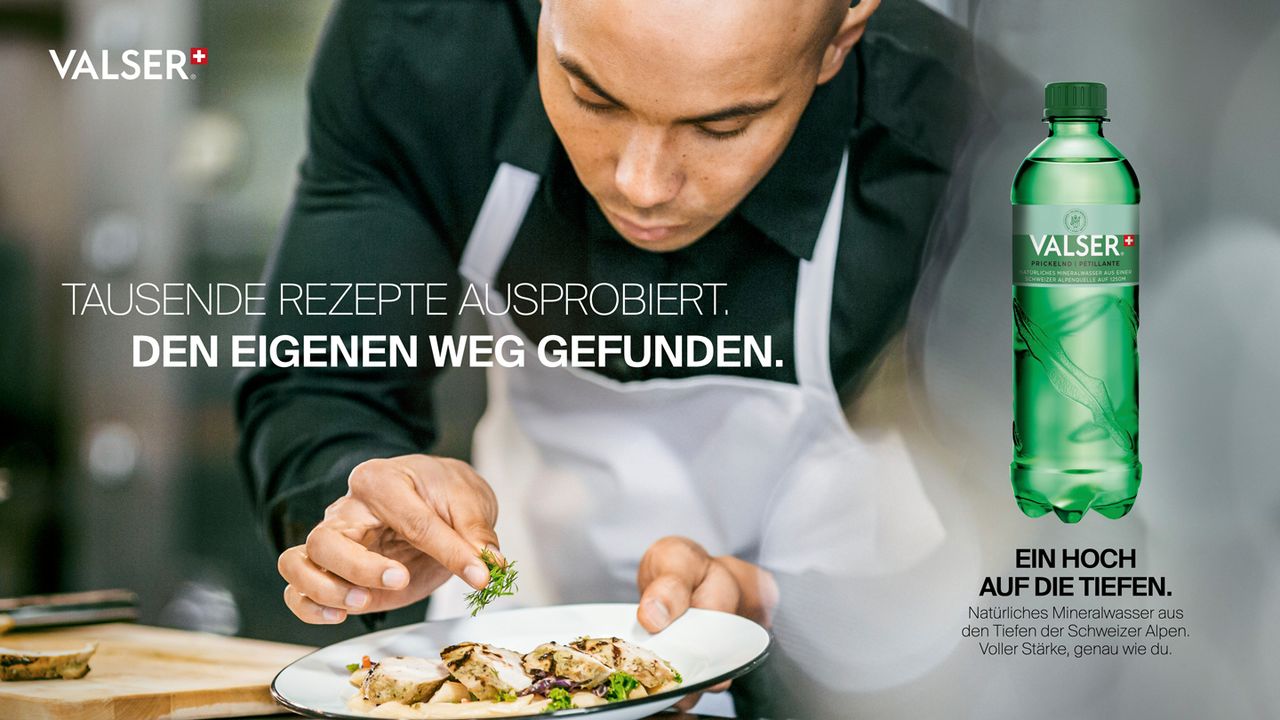 Valser, Tausende Rezepte ausprobiert. Den eigenen Weg gefunden.