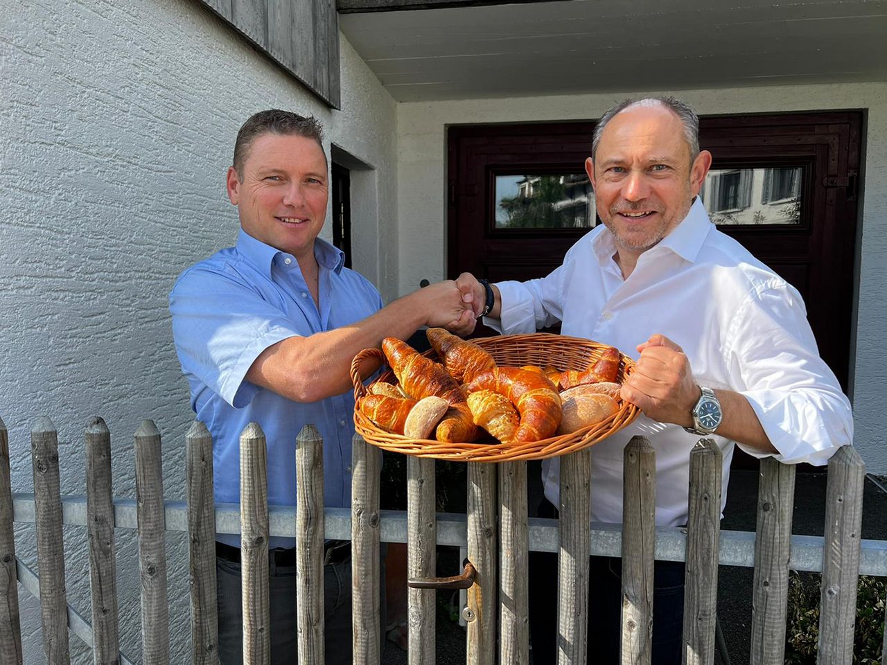 Remo Romer Geschäftsführer Romer's Hausbäckerei (links) & Christof Lehmann CEO IDAK Food Gruppe (rechts)