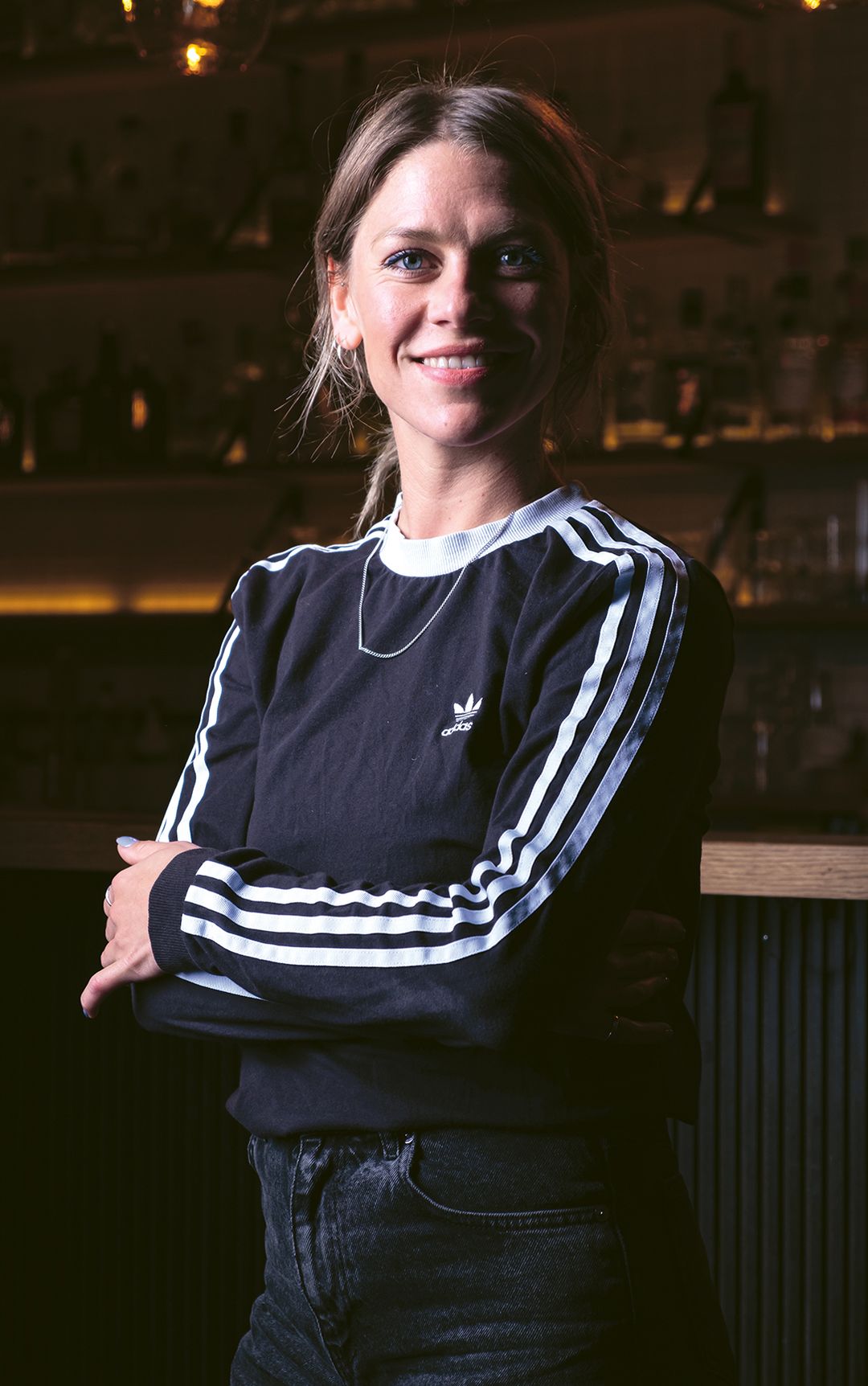 Judy Lauber, Barmanagerin der Karel Korner Bar in Luzern.