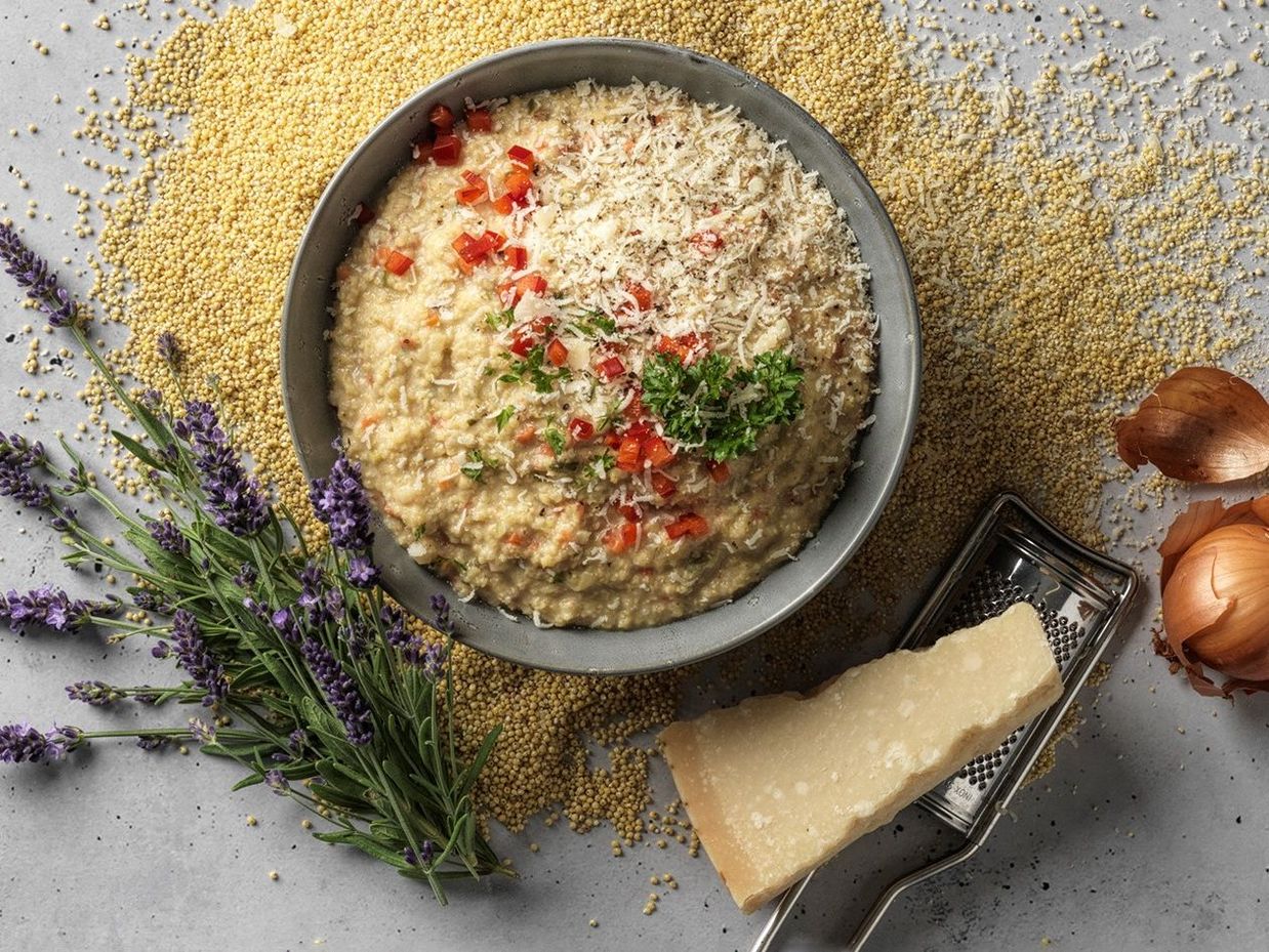 Hirserisotto aus der Gastrofacts Showküche