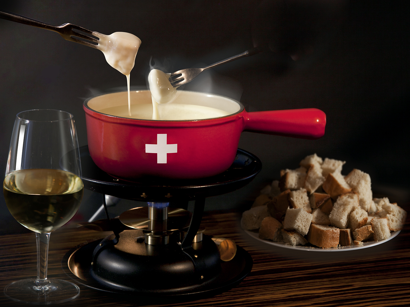 Spitzen-Fondues für die Gastronomie vom Maître Fromager William Wyssmüller