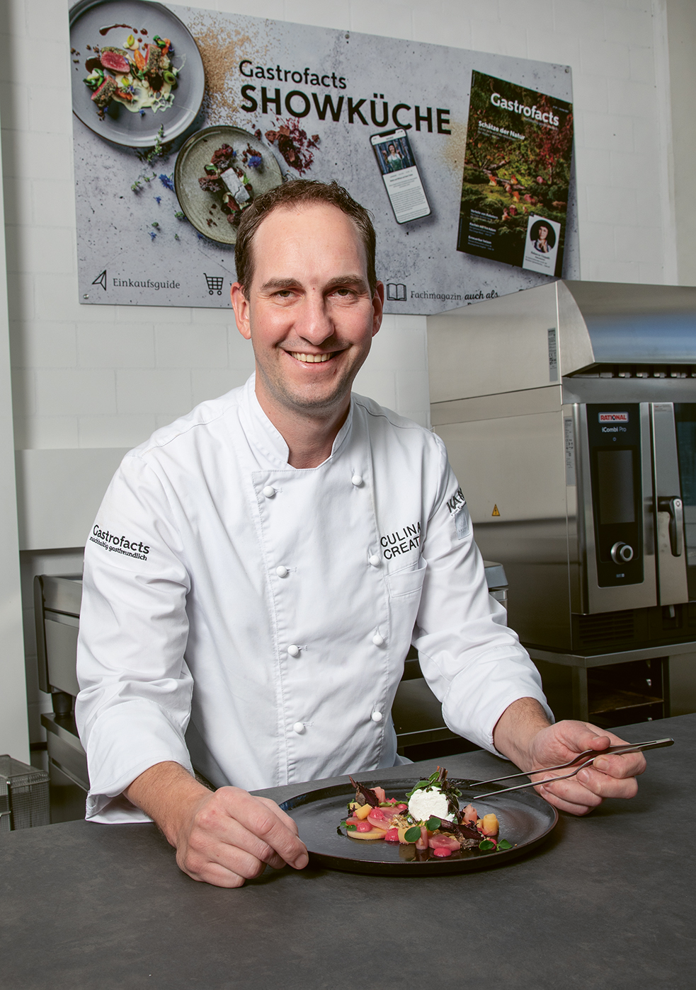 Urs Koller, eidgenössisch diplomierter Küchenchef, hat das Rezept für das Gastrofacts-Titelbild kreiert.