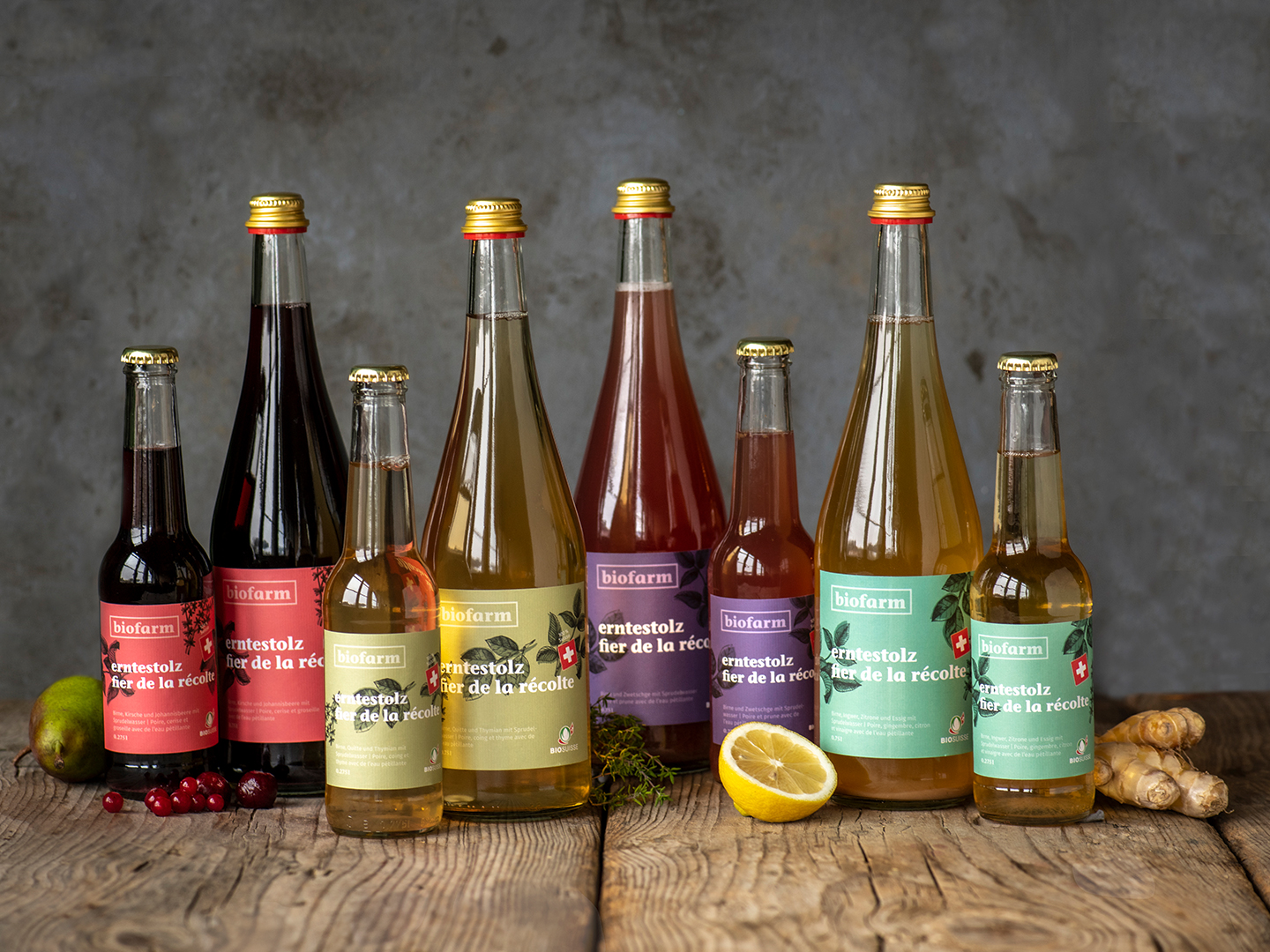 Von Schweizer Biobauernfamilien auf Ihren Tisch - Getränkereihe «erntestolz»