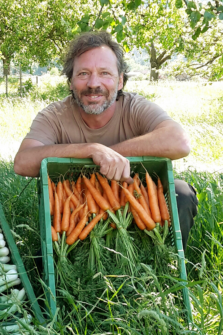 Marcel Foffa Gemüsebauer Pratval, Domleschg