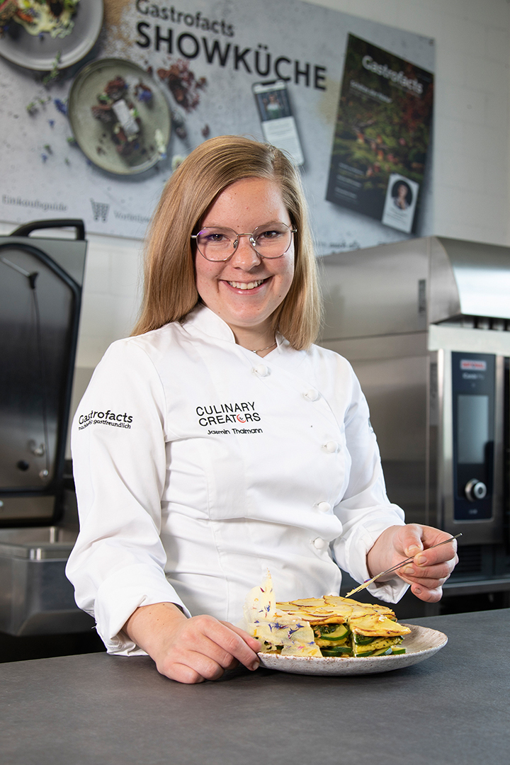 Jasmin Thalmann ist Kursleiterin bei Chochhandwerk Gossau und Teammitglied der Swiss Culinary Creators.